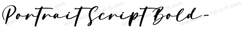 Portrait Script Bold字体转换